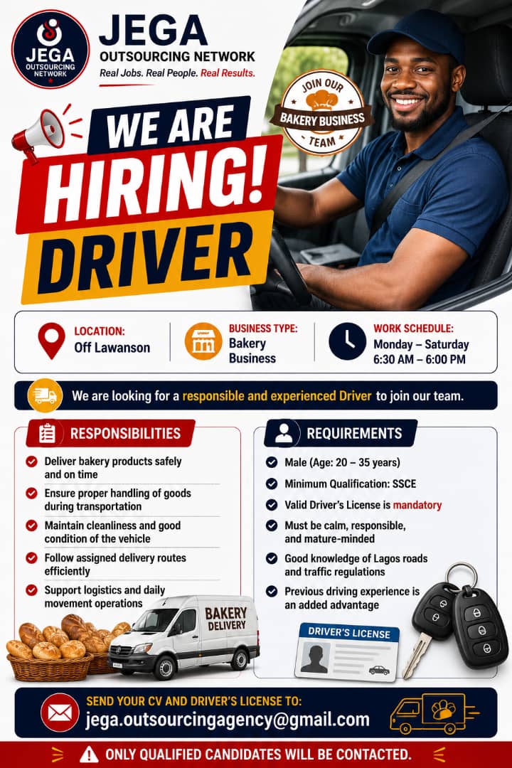 Driver vacancy flyer