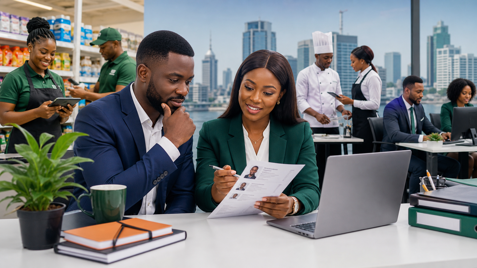 Lagos employer reviewing staff hiring and retention plans